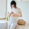 Fashion Summer High-Stretch T-Shirts for Women Fitted Short-Sleeve T-Shirts Comfortable Short-Sleeve Tops