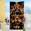 Messi Personalized Text Beach Towel High Absorbency & Quick-Dry Ideal for Travel Outdoor Swim Pool Yoga Surf Camping Hiking Gym Gift Holiday