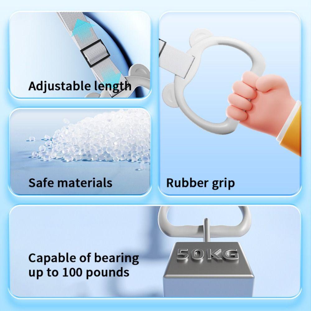 Hanging Ring Baby Crib Hooks Stroller Toy Ring Pull Ring for Playpen Teaching Baby Pull Ring Baby