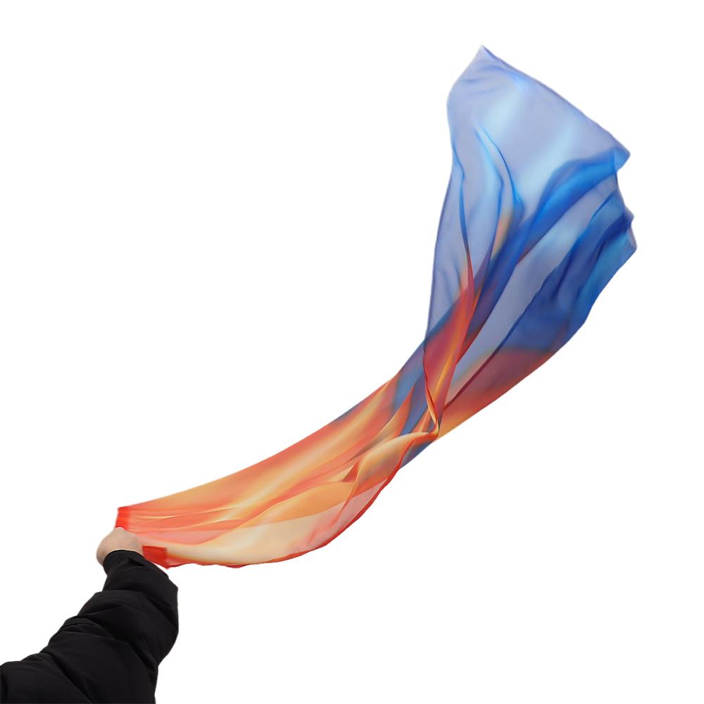 with Telescopic Sticks Semi-circular Flags Scalable Rods Dance Props