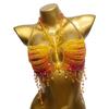 Beaded Body Chain For Women Multi Layer Alloy Jewelry With Glass Beads Summer Beach Accessory
