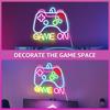 Dimmable Game On Neon Sign with 10 Brightness Levels USB Powered Neon Controller Sign Game Room Decor for Teenage Boys Kids