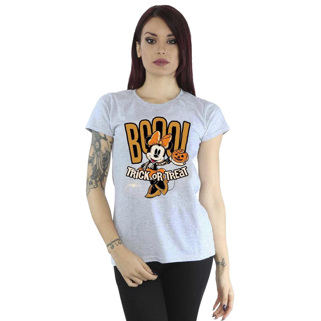 Disney Womens/Ladies Boo Trick Or Treat Minnie Mouse T-Shirt