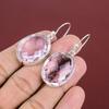 Faceted Pink Kunzite Earring Dainty Gemstone Jewelry Unique Earring 925 Sterling Silver Earring Handmade Latest Design Jewelry Gifts For Her