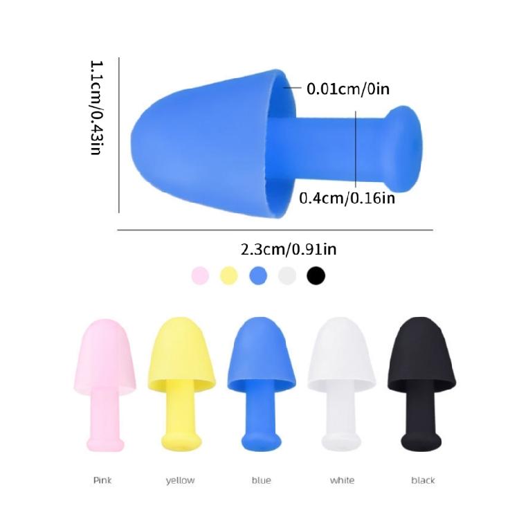 1 Coppia Riduzione Rumore Impermeabili Morbidi Tappi per Orecchie Riutilizzabili Silicone Blocca Suoni Tappi per Orecchie Sonno Tappi per Orecchie Durevoli
