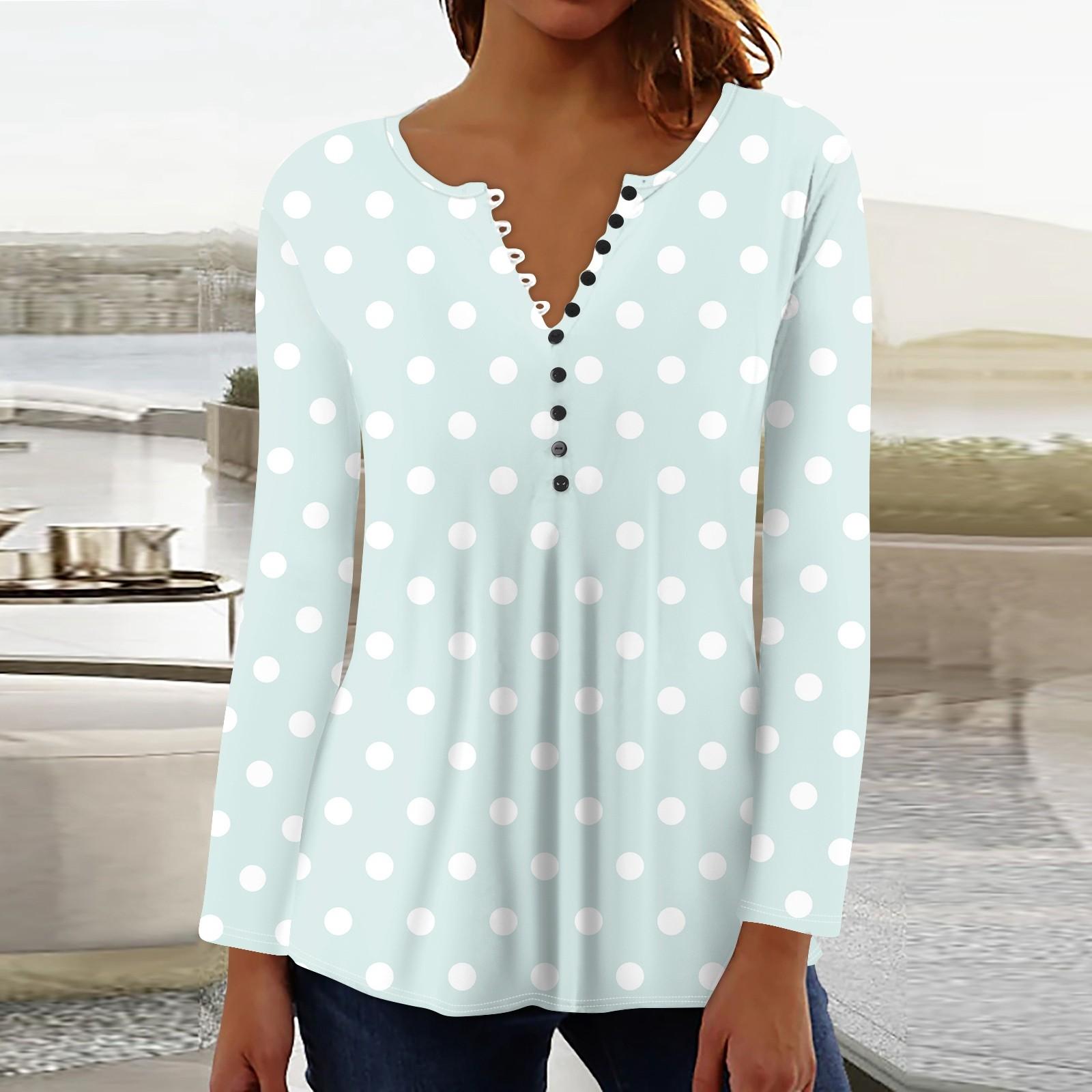 

Женский повседневный топ свободного покроя с длинным рукавом и пуговицами XL