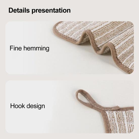 5/10/20Pcs Cleaning Rags Water Absorbent Kitchen Dishcloth Set with Hanging Ring Design Kitchen Cleaning Clothes