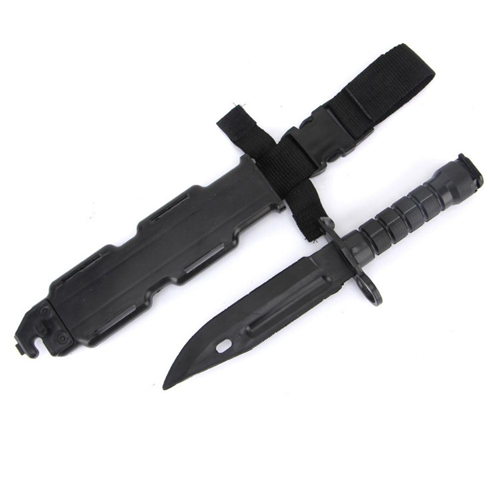 30cm Rubber Training Knife Straight Flexible Blades Practice Drills Movie Props Cosplay Equipment