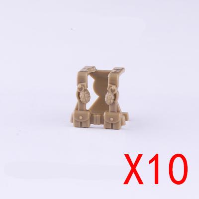 Building Blocks Soldier Figures Equipments Accessories Gifts Toys MOC USA Army Bulletproof Armored Vest Mini Bricks Toy DIY R28