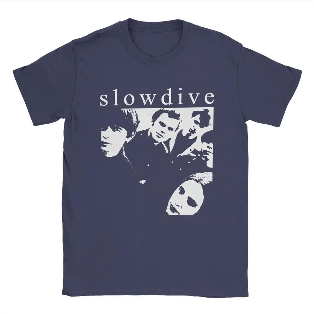 T-Shirt Slowdive Photo Vintage Pure Cotton Tees Short Sleeve T Shirts Round Collar Clothes Original