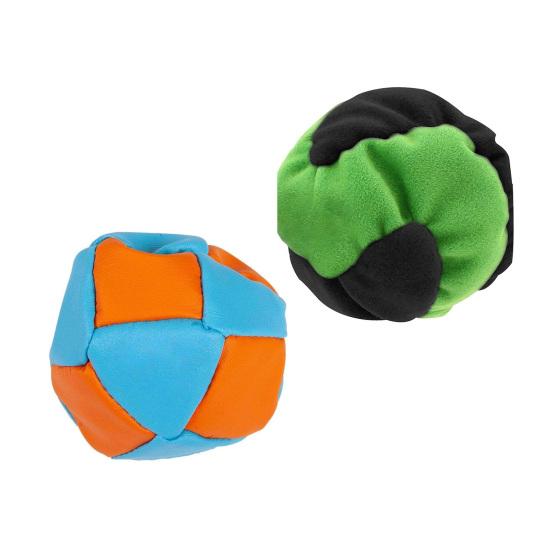 Plush Footbags Hacky Sack Ball, Handmade Multicolored Beanbag, Kids Adults Juggling Kick Ball for Indoor Outdoor Play, Party Favors