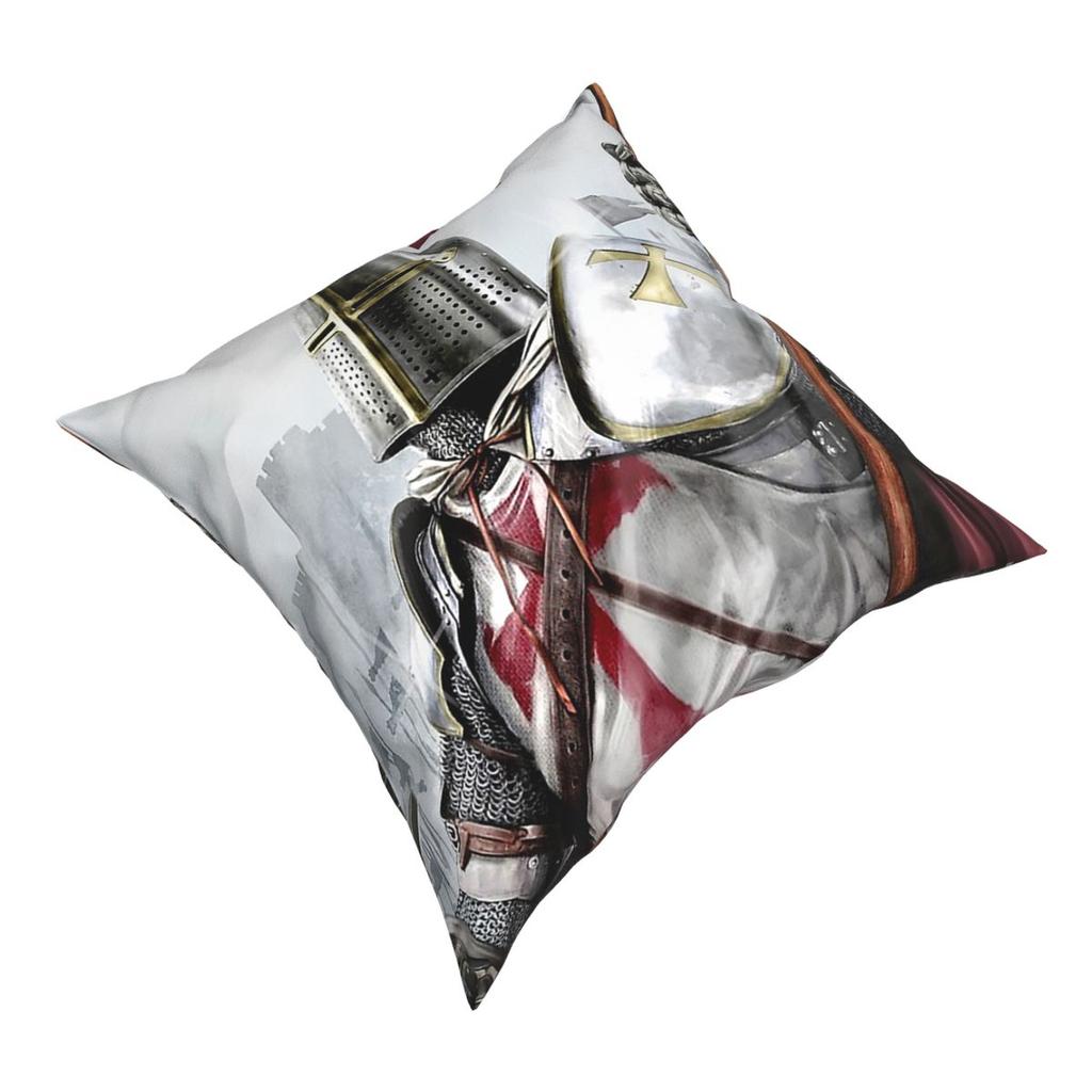 Templerkissenbezug Heimdeko Mittelalterliches Kreuz Breitschwert Flagge Kreuzfahrer Kissen Dekokissen für Wohnzimmer