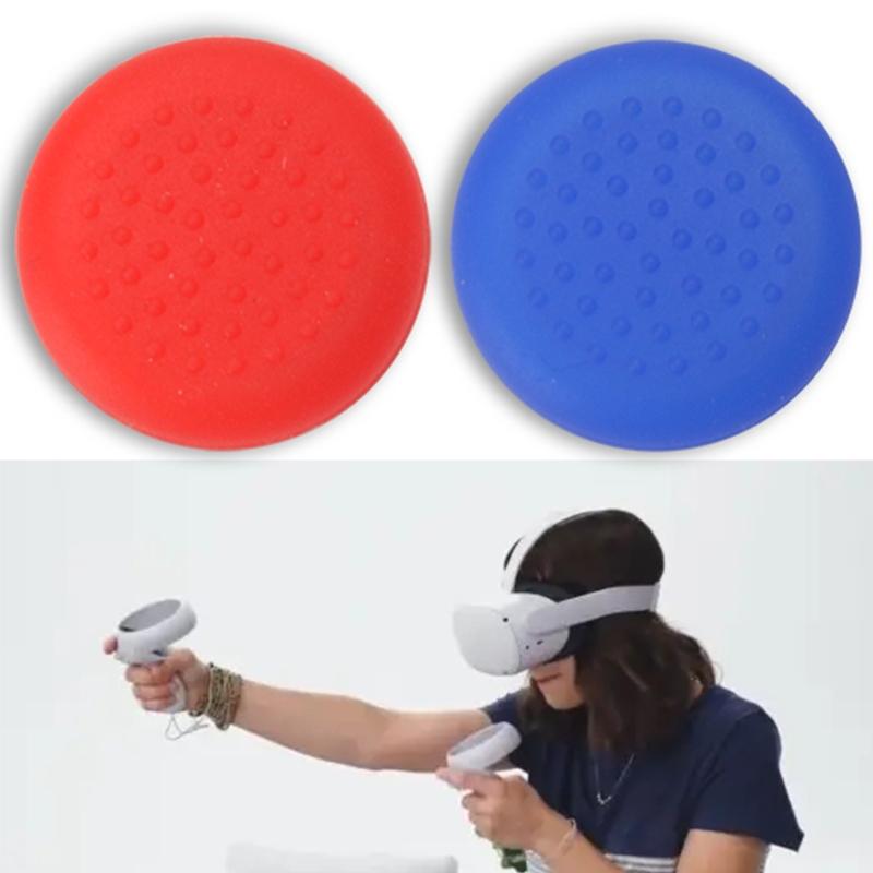 1 Pair Handle Rocker Silicone Caps VR Joystick Cover Remote Sensing Handle Protector for Oculus Quest 2