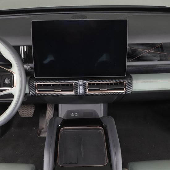 ABS Carbon Car Center Dash Air Condition Outlet Cover For ICAR 03/Jaecoo J6 2024