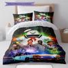 Ghostbusters Pattern Bedding Quilt Set Quilt Cover Pillowcase Home Decoration Gift (1 * Duvet Cover + 2 * Pillowcase, Without Core)