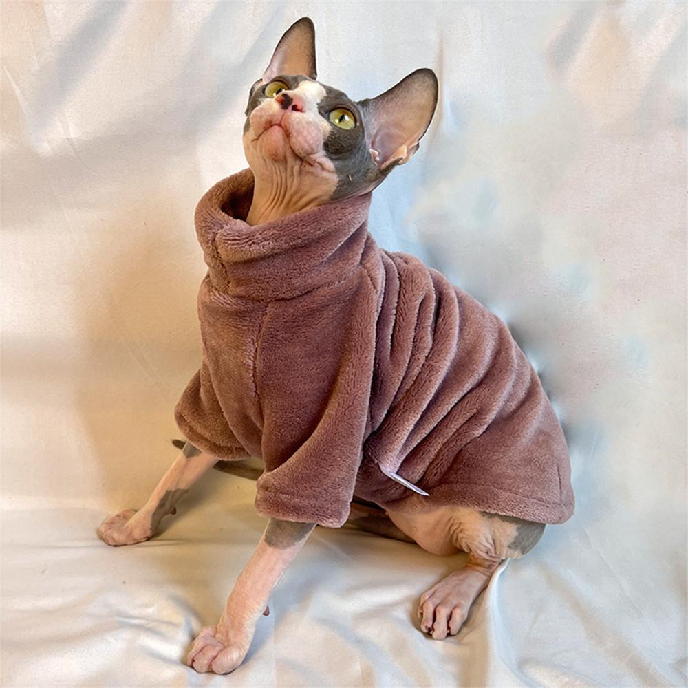 Warme dicke Sphynx-Katzenkleidung für Katzen Gotas Winter-Haustierpullover Persische Chinchilla-Kapuzenpullover Hund Haustiere Kleidung Katzenkleidung