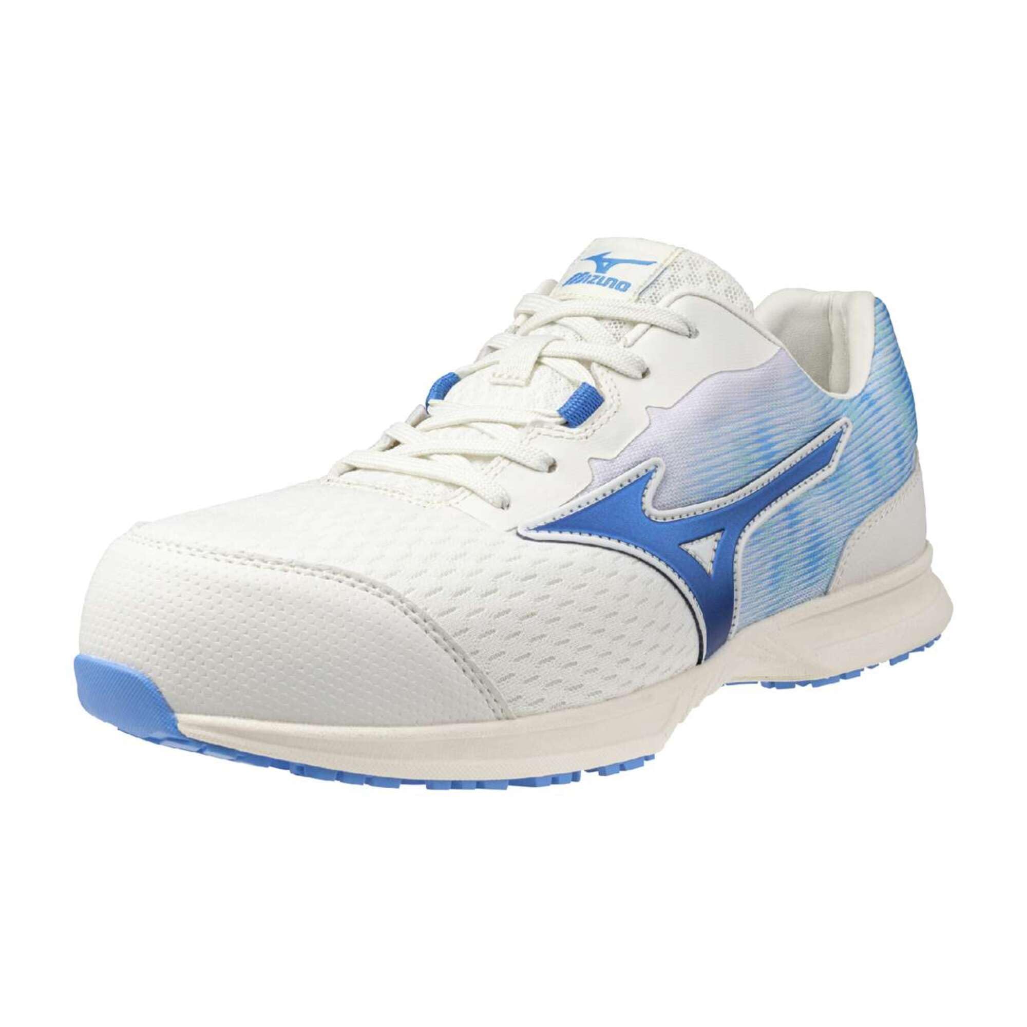

Mizuno Almighty Work Shoes LL11L Size Snow White x Blue F1GA2502, 28.0cm,