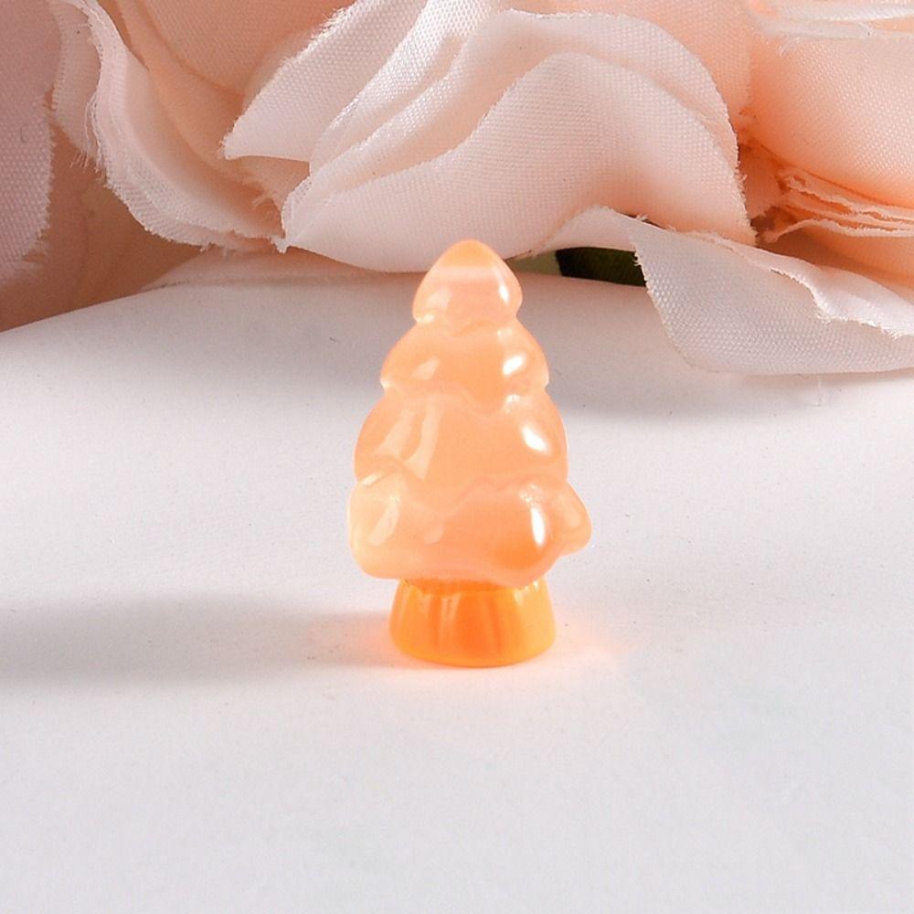 10pcs/Set Cute Xams Tree Miniatures Mini Noctilucent Christmas Ornaments Home Decor