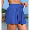 CHARMLEAKS Women's 3" High Waisted Swim Shorts with Pockets Flowy Borad Shorts Tummy Control Athletic Bathing Suit Bottoms