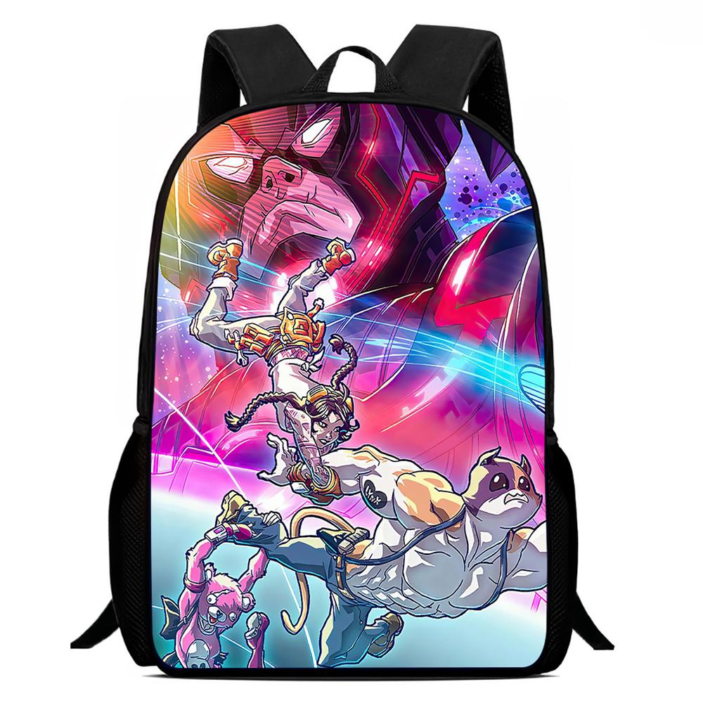 FORTNITE Cartoon 15-inch Lightweight & Durable Primary School Backpack with Adjustable Shoulder Straps for Boys&Girls Ages 6-10
