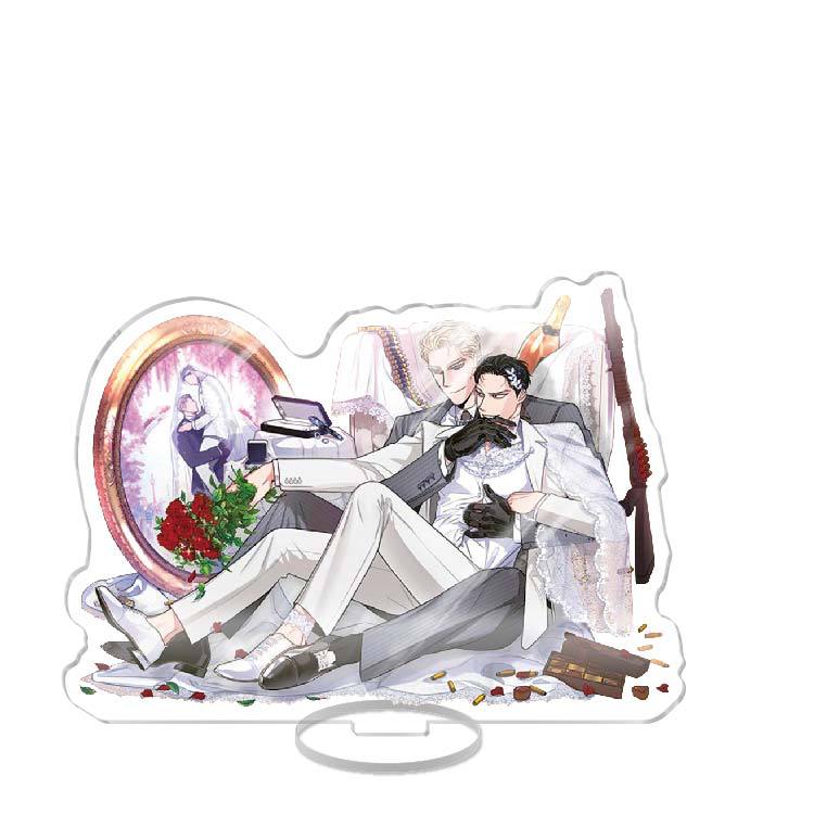 Roses And Champagne Korean Anime Peripherals Zheng Yiyuan Acrylic Stands Collectible Desk Ornaments Creative Birthday Gifts Toy