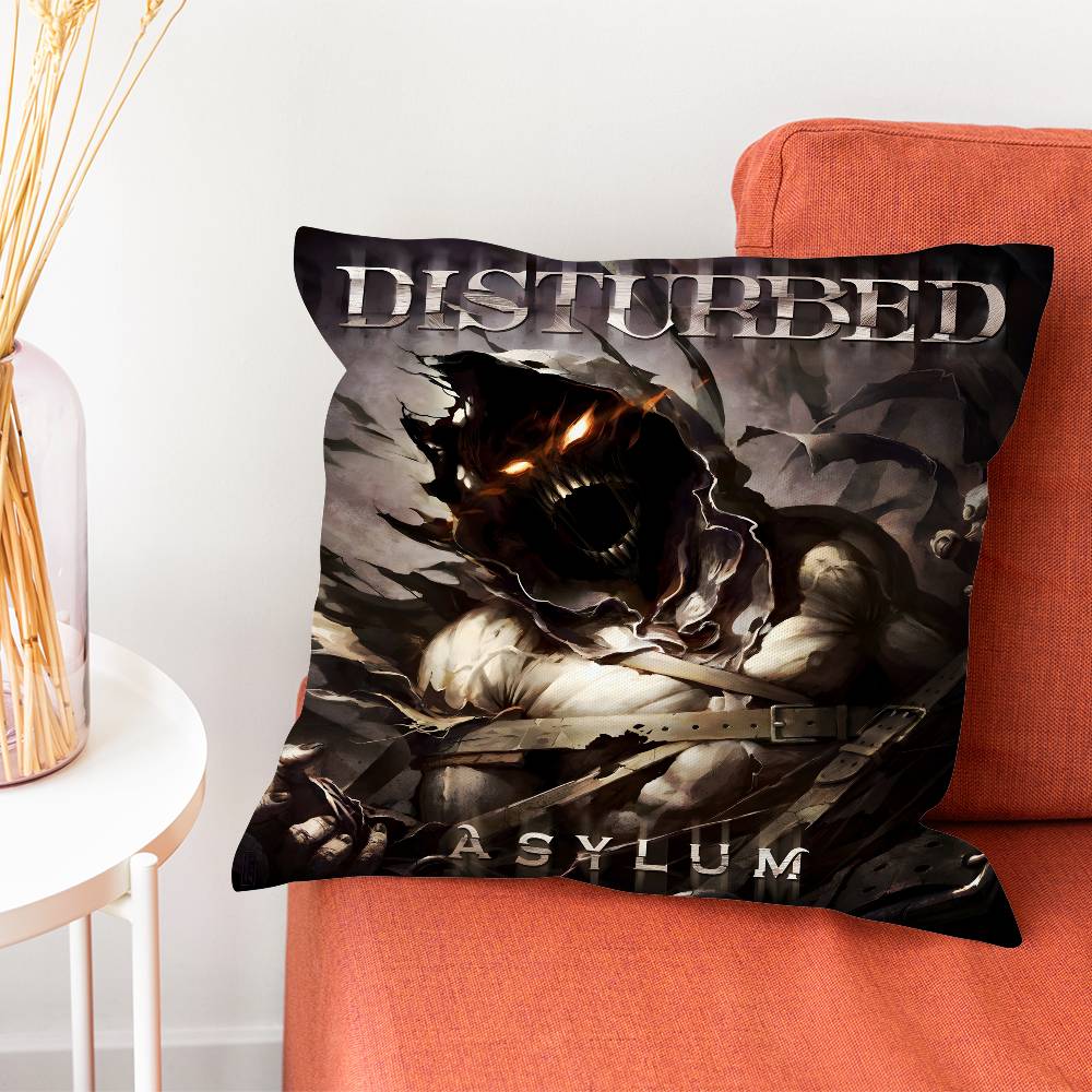 DDisturbed Band Ten Thousand Fists Pillowcase for Sofa Cover Decoration Home Decor Items Luxury Pillow Covers Cushion Cushions