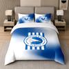 3Pcs Bedding SetBrighton & Hove Albion Football Soft Bed Sheet and Two Pillowcases Home Bedroom Decor