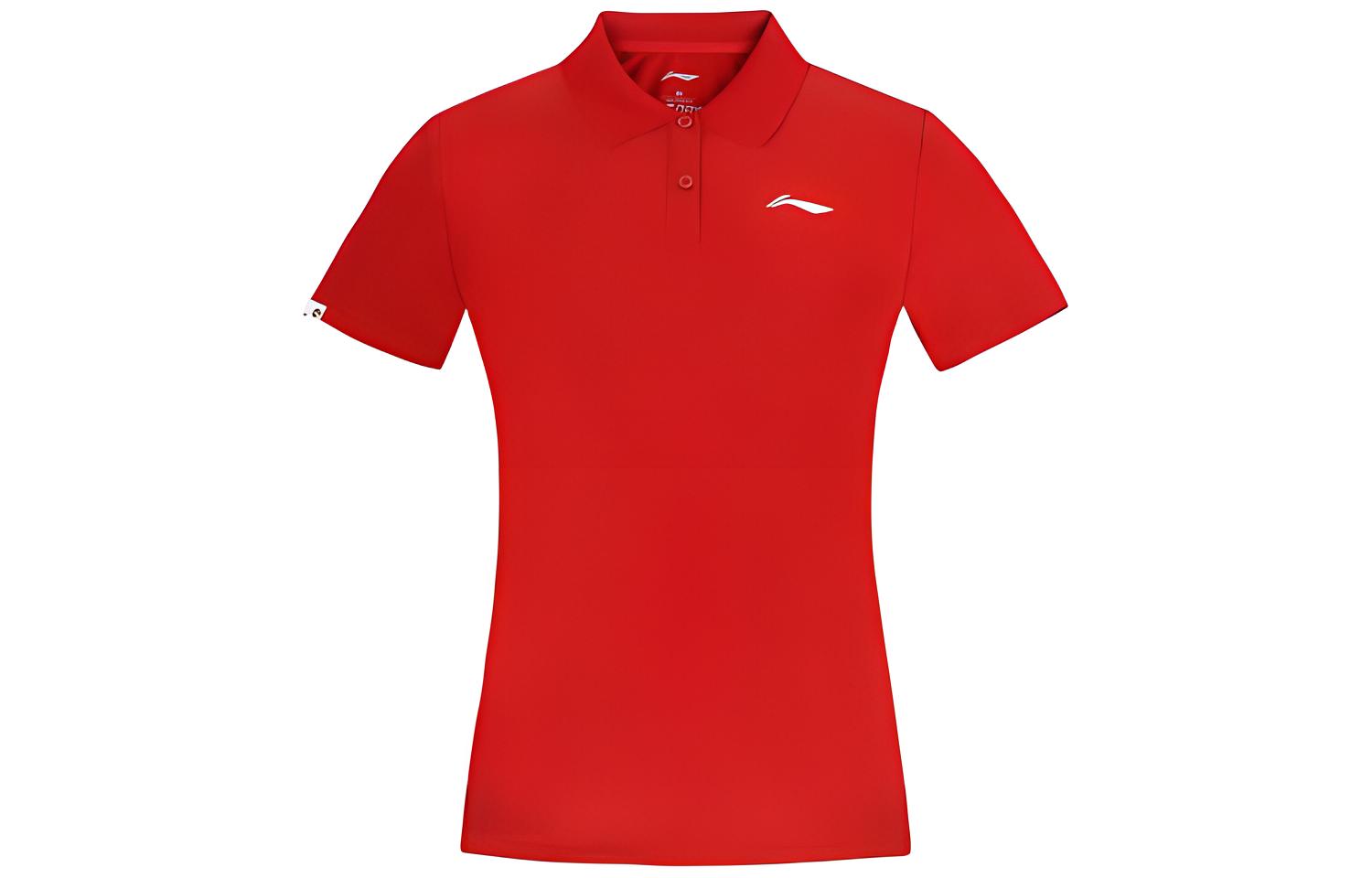 Li Ning Polo Shirt Women s Bull Red APLR126-2 2XL
