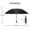 Car Sticker Reverse Folding Umbrella LED Flashlight Reflective Stripe Umbrella for Mazda 3 bk bl 323 Axela Atenza CX-3 CX-4 CX5