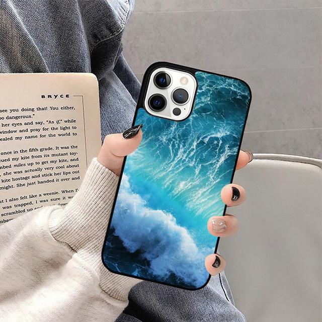 Blue Sea Ocean Waves Mobile Phone Cases Cover For iPhone 17 Air 16 15 14 12 13 11 Pro MAX Apple Plus Coque