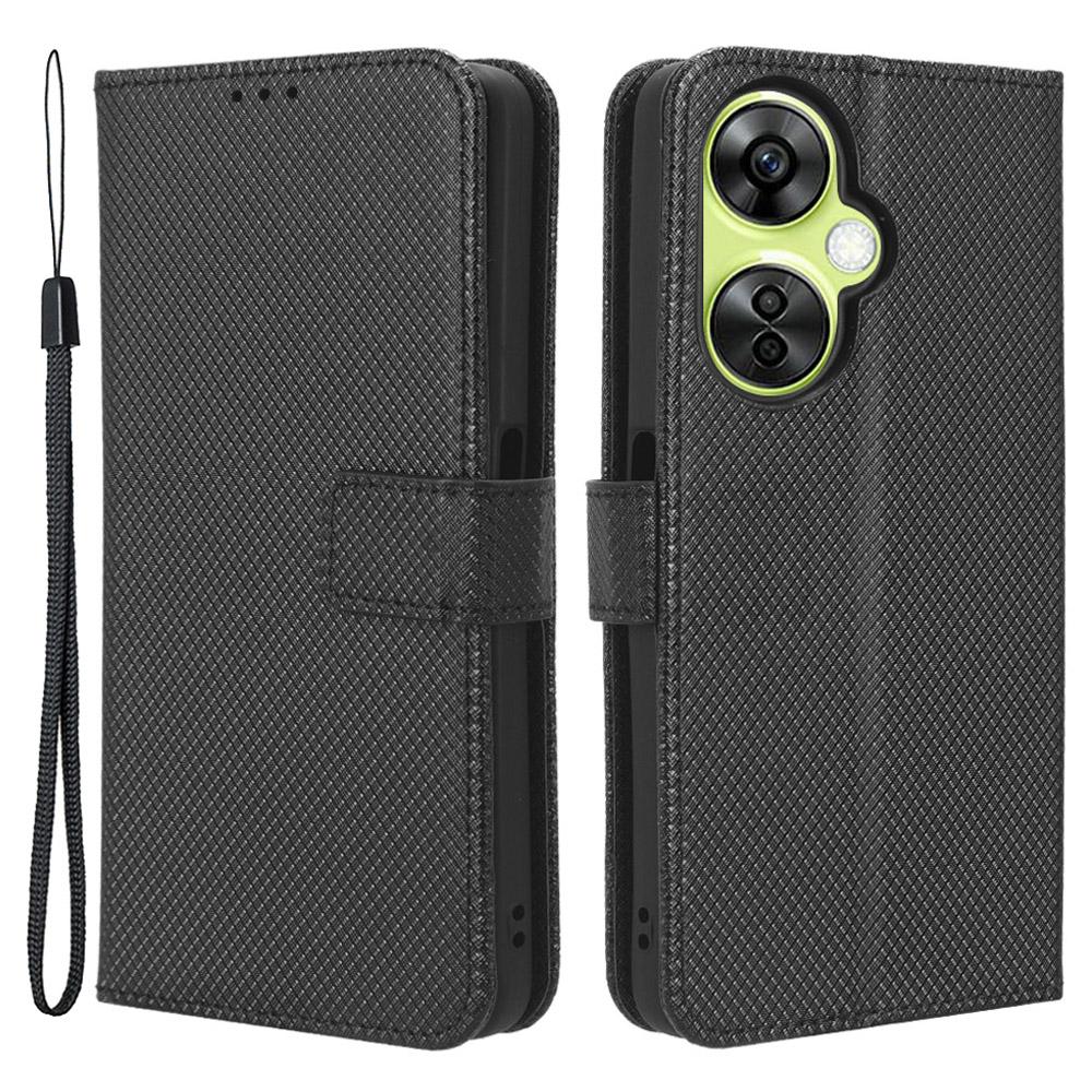 For OnePlus Nord CE 3 Lite 5G/Nord N30 5G Phone Case Wallet Stand Diamond Texture Phone Leather Cover