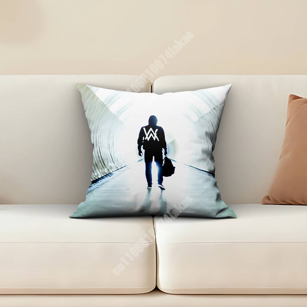 DJ AAlan Walker Faded Walkerworld Pillow Cover Sofa Couch Cushion Case Creative Workspace Accent Home Decor
