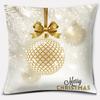 Gold Christmas Decoration Series Pillow Gift Home Office   Bedroom Sofa Car Cushion Cover