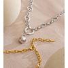 Eetit High Quality Stainless Steel Chain Round Ball Pendant Necklace Gold & Platinum PVD Plated Waterproof Distinctive Jewelry