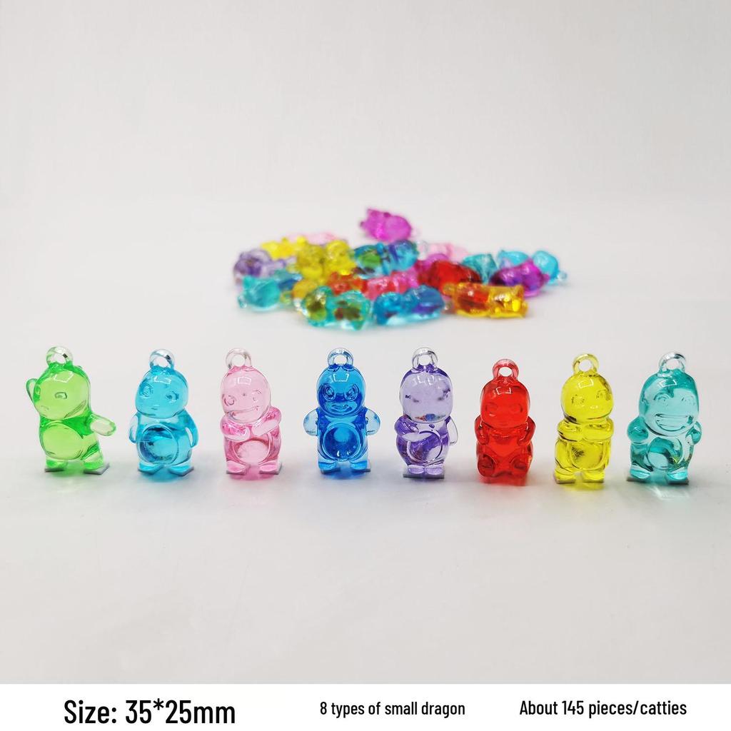 Colorful Mini Acrylic Milk Bottle Cartoon Ornaments - Cute Handmade DIY Decorative Accessories