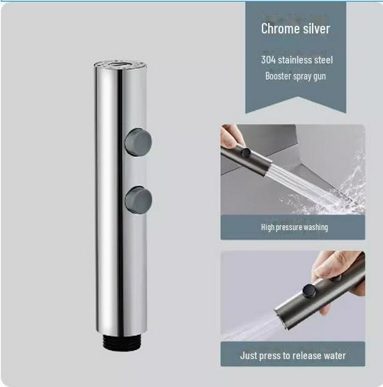 304 Sada bidetových postřikovačů z nerezové oceli - stříkací pistole na toaletu, sprchový posilovač, tryska splachovače vody.