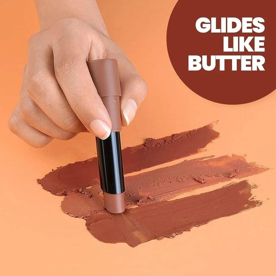 Mars Matte Box Set of 3 Lipsticks 3x3.2 gm - 02 Peaches & Nudes