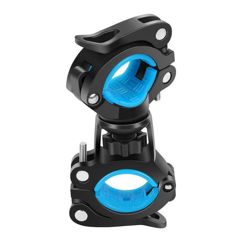 Bicycle Headlight Holder: 360° Rotating Mount for Mountain Bikes Blue Bicycle Light Holder