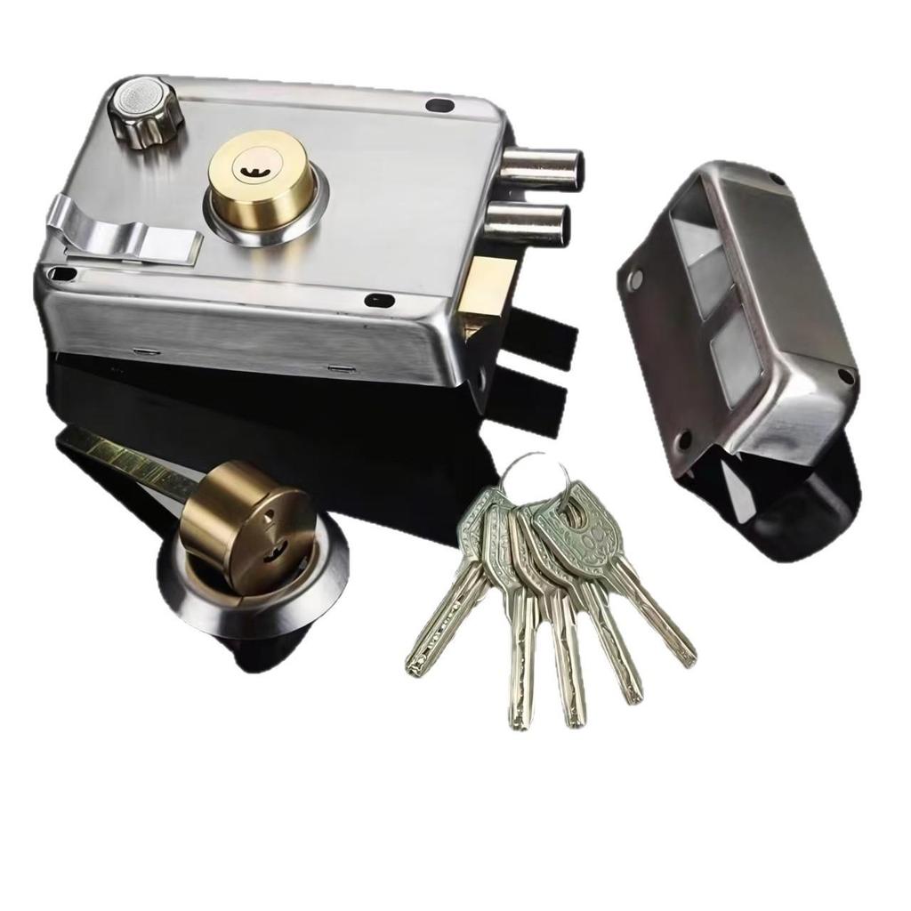 Universal Stainless Steel Anti-theft Door Lock for Bedroom, Dormitory, or Main Door