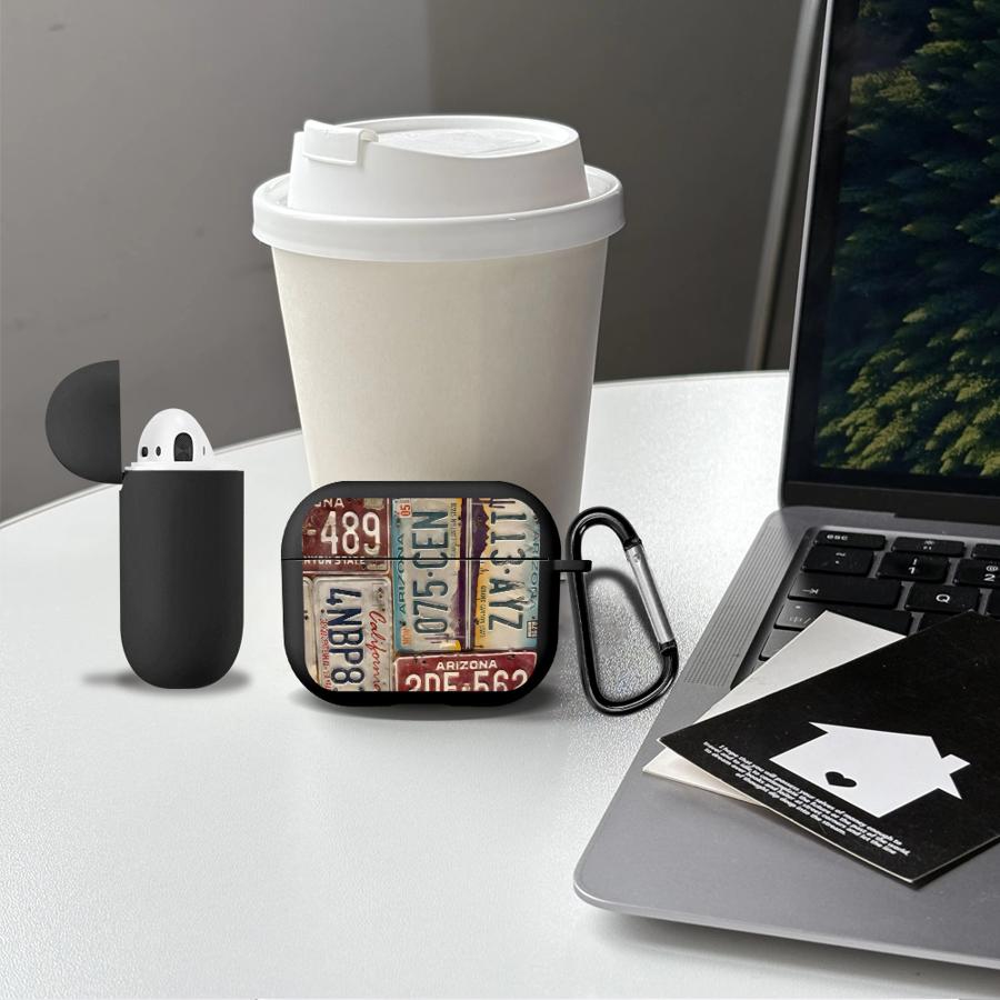 Cool License Plate Design Earphone Cases Cover Case For Airpods Pro 1 2 Pro3 4 3 Pro2