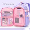 Spring Autumn New Primary School Girl Schoolbag Spine Protect Lightweight Children Backpack Refrigerator Open Large Capacity Book Bag Teenager Student