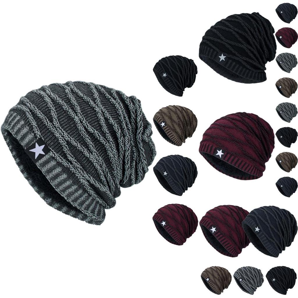 Cozy Knit Slouch Beanie Hat For Men And Women With Warm Thermal Fleece Lining