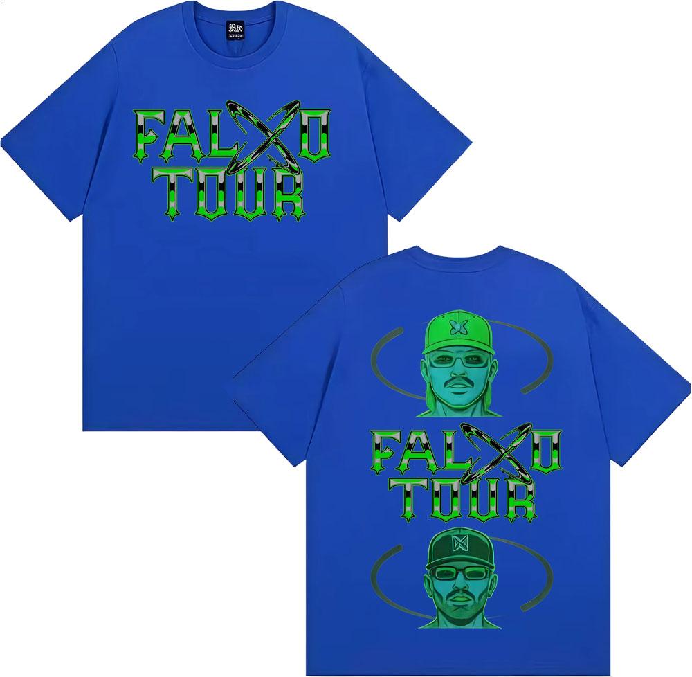Rapper Feid Ferxxo Falxo Tour 2026 Graphic T-shirts Men Women Fashion Hip Hop Streetwear T Shirt Cotton Casual Oversized T-shirt