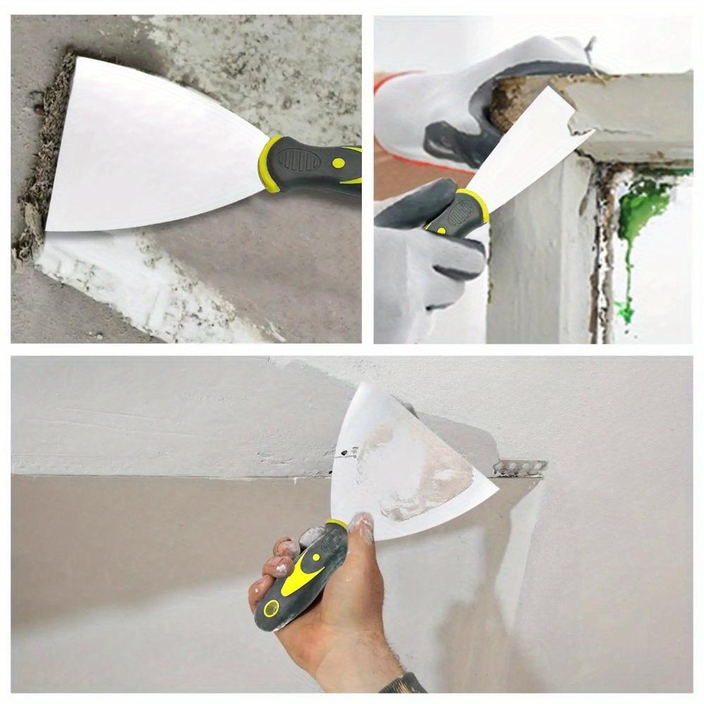 4Pcs Putty Knives Set Metal Scrapers Scrapers for Drywall Putty Decals Wallpaper Baking Patching and Painting