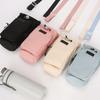 Portable Crossbody Bag For Phone and Water Bottle Outdoor Hiking Cycling Gym Commute Adjustable Drawstring Pouch