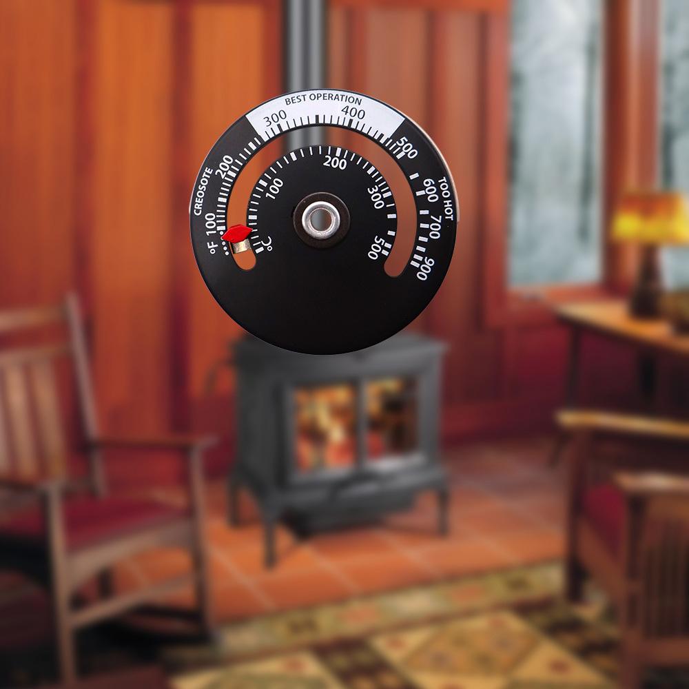 Temperature Detector Fireplace Fan Stove Household Sensitivity Barbecue Oven Detector