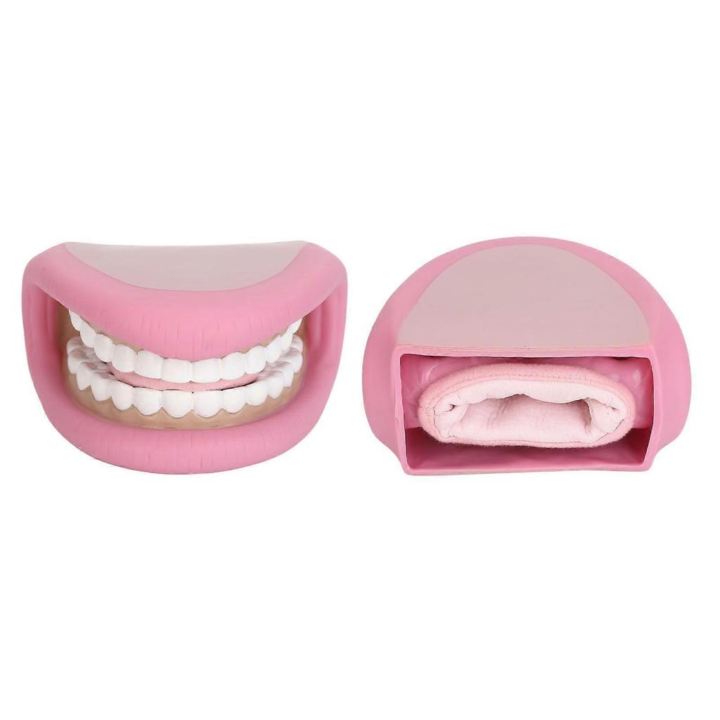 Kids Mouth Hand Puppet 28 Teeth Tongue Mouth Puppet with Toothbrush for Speech Improvement