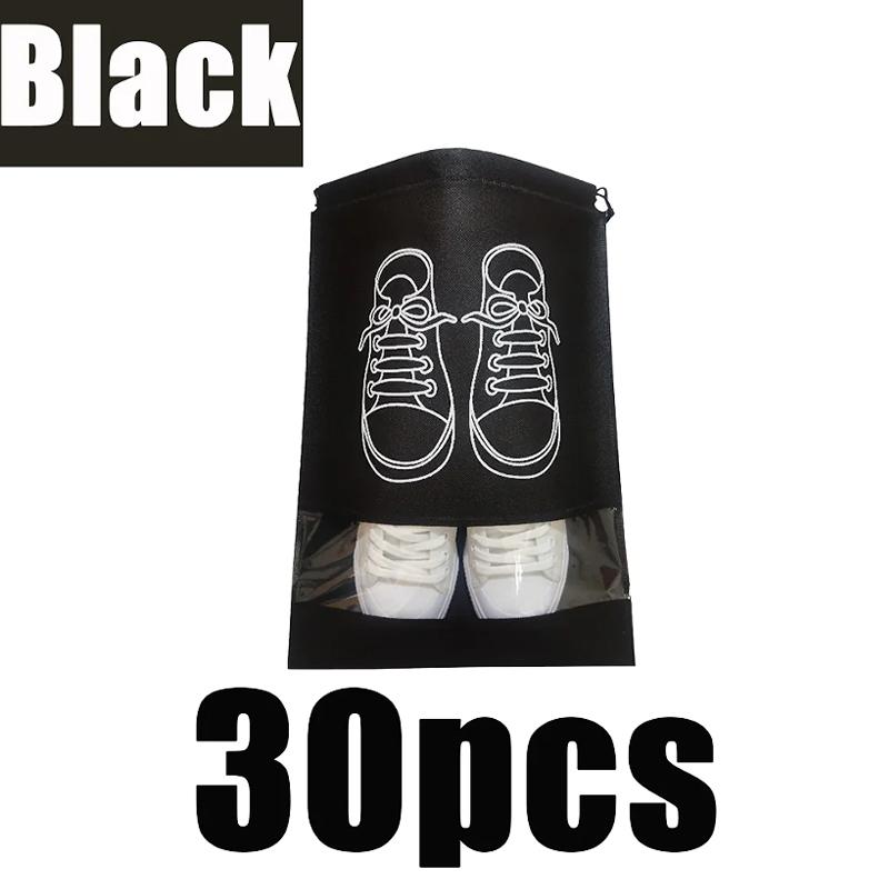 Non-woven Travel Shoes Storage Bags Portable Drawstring Closure Waterproof Bags Clothing Storage Pack Reusable Dustproof Bags