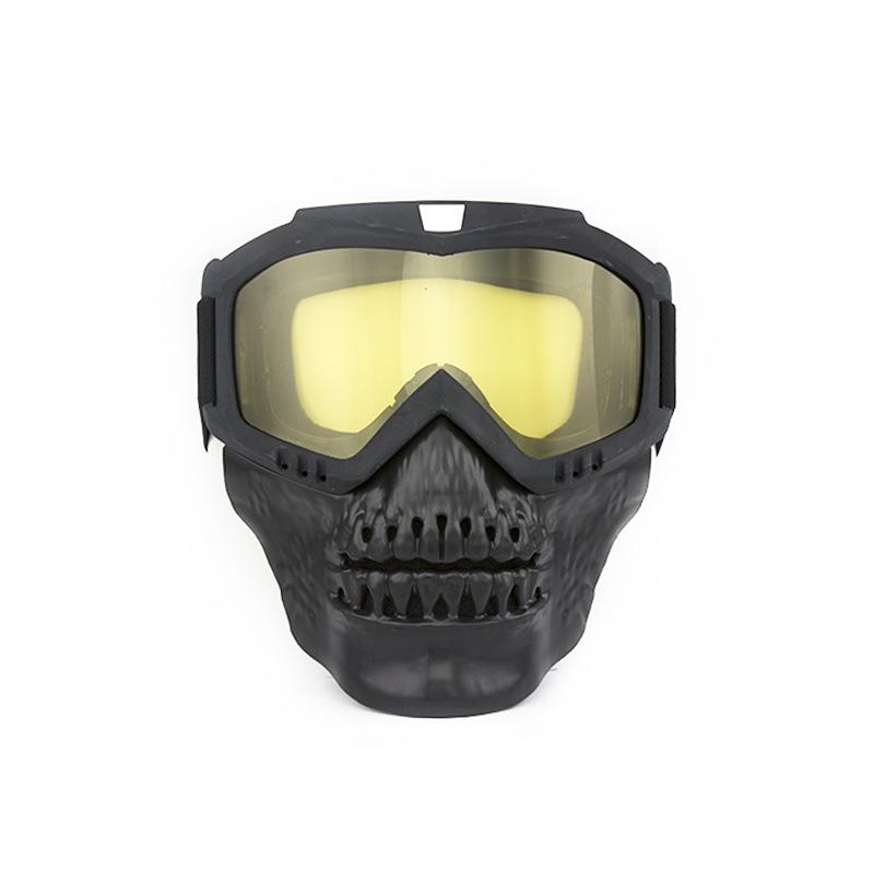 Vintage Face Mask Goggles Unisex Personalized Horror Halloween Skull Motorcycle Retro Goggles