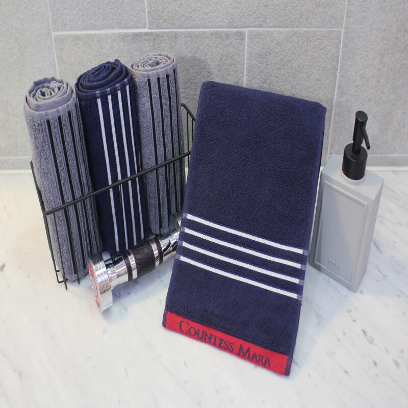 Songwol Countess Mara Foraine Sports Towel 100g 30 count 5 sheets Navy 5 sheets